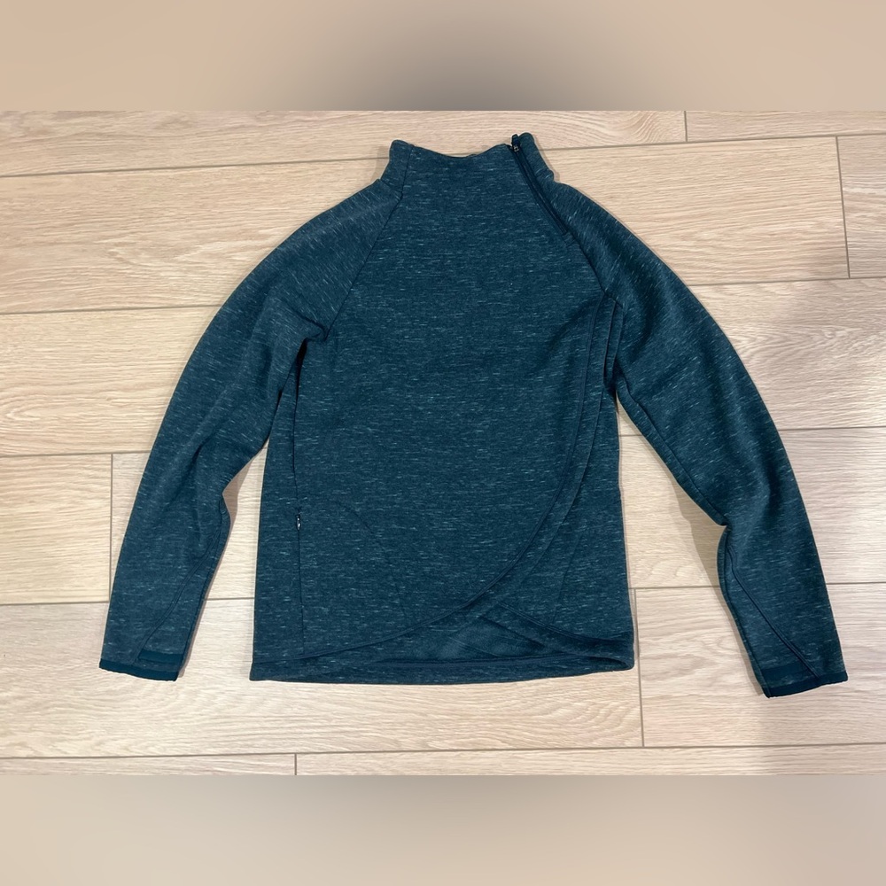 Athleta girl crazy cozy wrap 2.0 mock neck fleece lined pullover sweatshirt